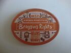 BRAGGING RIGHTS BRAIN CRAFT OVAL BAR BADGE, pub,font,tbar,mancave