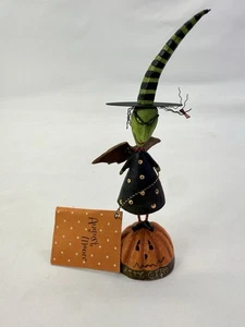 August Moon Dan DiPaolo Batty Girl mit Hut Halloween. - Bild 1 von 4