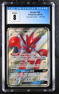 2018 Pokemon Scizor GX 158/168 Celestial Storm CGC 8 MINT Sun And Moon - Picture 1 of 2