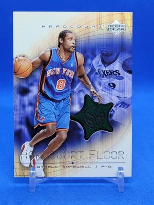 2003-04 Upper Deck Hardcourt Hardcourt Floor Latrell Sprewell #LS-F - Image 1 of 2