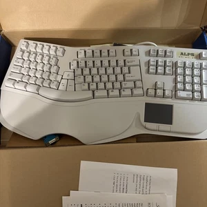 VTG Glidepoint Windows 95 Wave Keyboard 2 Wired Ergonomic SB-L-109-W0 - Picture 1 of 6