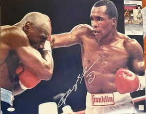 Sugar Ray Leonard foto 16x20 firmata JSA coa proof COA boxe HOF - Foto 1 di 1