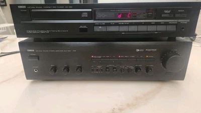 Yamaha CD-450 CD Player + AVX-500 Stereo Amplifier  Tested---Overvi - Image 1 of 4