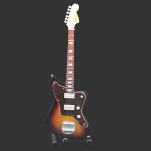 Miniature Guitar - Fender Jazzmaster Sunburst - Model Guitar Inc Stand - Picture 1 of 7
