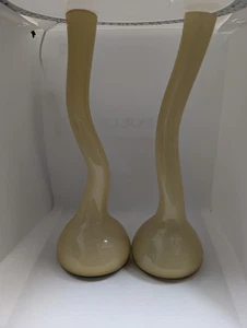 Vintage Norman Copenhagen Swing Vases Yellow 30cm Tall (S7) - Picture 1 of 7