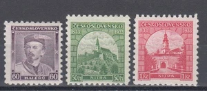 CZECHOSLOVAKIA - 1933 COMPLETE YEAR SET STAMPS- JAHRGANG Mi. 318+319-320 - *MLH* - Picture 1 of 1
