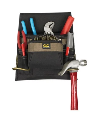 CLC 3 in. W X 12.75 in. H Polyester Tool Bag 8 pocket Black/Tan 1 pc - Image 1 of 2