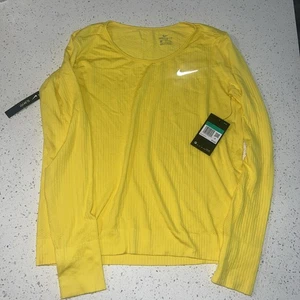 $70 Nike Infinite Camiseta Manga Larga Mujer XL Amarilla Gimnasio Atlético BV3918 703 - Imagen 1 de 5