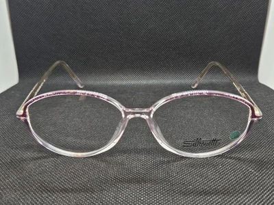 SILHOUETTE SPX 1911 20 6063 Clear Purple Pink 55-14-135 Eyeglasses Frame  - Image 1 of 4