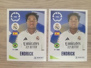 2x 2025 Panini FIFA Club World Cup USA Sticker Endrick Real Madrid #494 Brazil - Picture 1 of 2