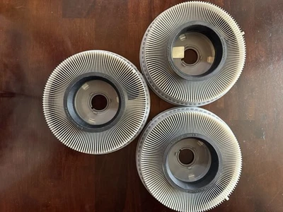Vintage Kodak Carousel Slide Trays Lot of 3 – 80-Slide Circular Projector Reels - Image 1 of 3