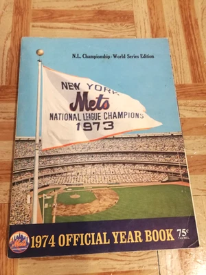 New York Mets 1974 Official Yearbook World Series Edition MLB Baseball Book Vtg - Image 1 of 4