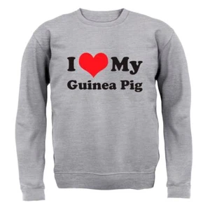 I Love My Guinea Pig - Kids Hoodie / Sweater - Pigs Cute Pet Pets Lover Funny - Picture 1 of 9