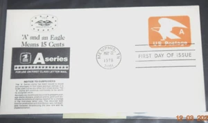 ATA/APS FD ENVELOPE: "A" Definite 15c Stamp (Scotts # U580 Orange) Unaddressed - Picture 1 of 3