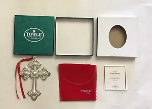 Towle Sterling Silver Cross Ornament 6th Edition 1999 - Picture 1 of 5