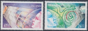 ICELAND # 738-9 CPL MNH EUROPA 1991 WEATHER MAP & SOLAR PANELS - Picture 1 of 1