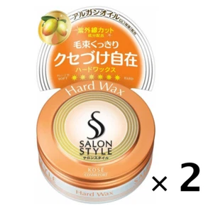 Salon Style Hard Wax TypeC Hair Styling Wax 2Pack Set 75g Made in Japan - Picture 1 of 4
