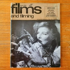Films And Filming - Vintage Movie Magazine - January 1969 Katherine Hepburn - Picture 1 of 6