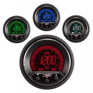 Prosport Evo 52mm LCD EGT Exhaust Gas Temp Gauge 4 colour with peak and warning - Picture 1 of 1