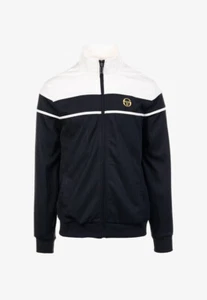 🔵Sergio Tacchini - Tracktop Damarindo STM14551 : black/gardenia SS25 - Foto 1 di 5