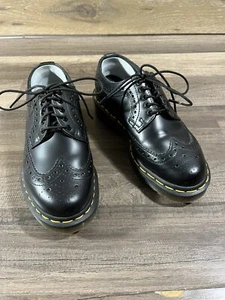Scarpe Oxford Dr Martens 3989 in pelle nera con punta alare Brogue US M5 W4/ UK 3/ EUR 36 - Foto 1 di 5