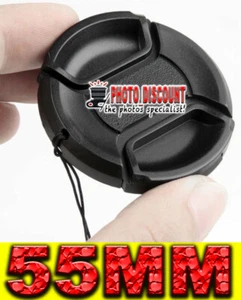 TAPPO COPRI OBIETTIVO frontale 55MM copriobiettivo fotocamera lens cap cover 55 - Picture 1 of 7