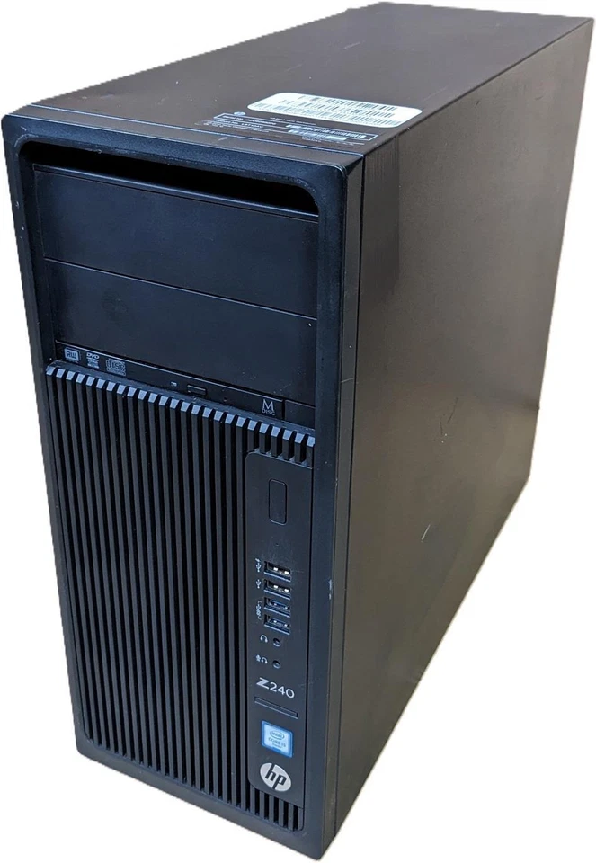 HP Z240 Tower i5 i7 240GB 480GB SSD GTX 1050ti 4GB 1650 4GB Windows 10 - Image 1 of 4