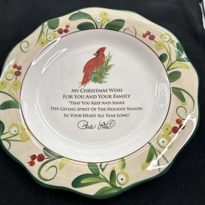 Paula Deen Home for the Holidays Kardinal Weihnachten Sammler Teller 2009 11" - Bild 1 von 1