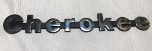 1987~1992 JEEP CHEROKEE (SILVER)FRONT FENDER/TAILGATE EMBLEM - Picture 1 of 5