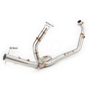 Tubo de enlace de cabezal silenciador de escape para motocicleta Suzuki SV650S 2003-2015 SV650 S - Imagen 1 de 10
