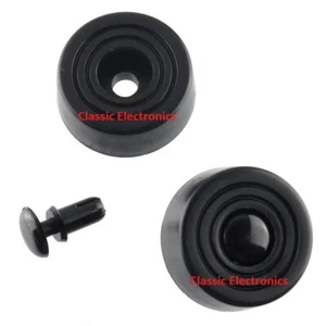 Konvolut Essentra "Fast Feet" Snap-In Gerätefüße Bumper schwarz Nylon - Bild 1 von 2