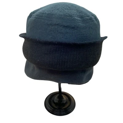 Sombrero Trampero De Colección Para Hombre Talla 7 Gris Negro Clásico Invierno Tejido Oreja y Cuello Solapa Foto 1 de 4