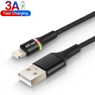 Fast Charging USB iPhone Date Cord Charger Cable For iPhone 14 13 12 11 Pro Max - Image 1 of 4