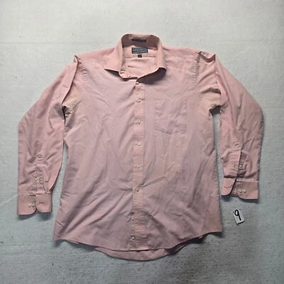 Camisa David Taylor Abotonada Rosa Manga Larga Adulto Hombre Talla 16 34/35 Foto 1 de 4