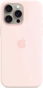 Apple iPhone 15 Pro Max MagSafe Case Silicone Light Pink Phone Cover Used-Marks - Zdjęcie 1 z 4
