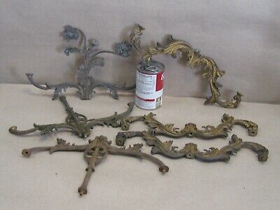 Antique Brass Girandole Candle Holder Candelabra Candlestick Parts Arms Posts L4 • 26.95$