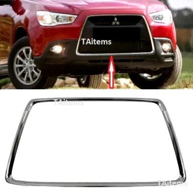 FRONT BUMPER GRILL CHROME TRIM FITS FOR MITSUBISHI OUTLANDER SPORT ASX 2010-2012 - Image 1 of 4