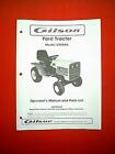 GILSON 16 HP TRACTOR MODEL 52084A OWNER'S WITH PARTS MANUAL