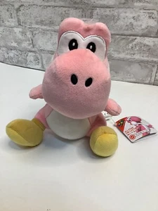 Super Mario Plush Little Buddy All Star Collection Stuffed Pink Yoshi 8” NWT - Picture 1 of 8