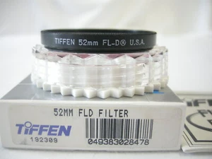 Tiffen 52mm FL-D filter for Nikon,Canon,Sigma,Tokina,Tamron,Sony,Fuji,promaster - Picture 1 of 3