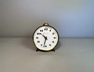 Blessing | Tischuhr Wecker Reisewecker | Blau | Vintage | #M3 - Bild 1 von 5