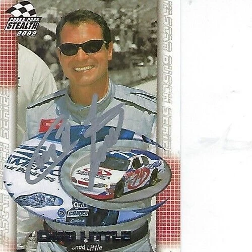CHAD LITTLE SIGNED 2002 PRESS PASS STEALTH RACING #49 - NASCAR - Image 1 of 1