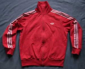 RARE Adidas Jacket Vintage Retro Tracksuit Top Oldschool Trefoil Track 70s - Picture 1 of 2