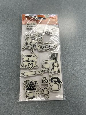 Estampillas de goma reposicionables Fiskars Simple Stick The Simple Things 14 piezas. Foto 1 de 2