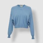$415 LouLou Studio Women's Blue Cashmere "Emsalo" V-Neck Sweater Size L