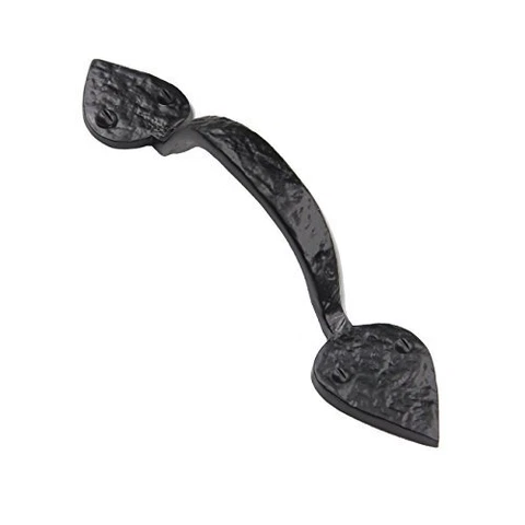 Iron Valley - 9" Heart Door Pull Handle - Solid Cast Iron Cover
