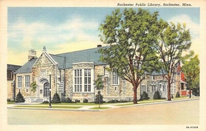 # K1296 ROCHESTER, MN. POSTAL, BIBLIOTECA PÚBLICA DE ROCHESTER - Imagen 1 de 2