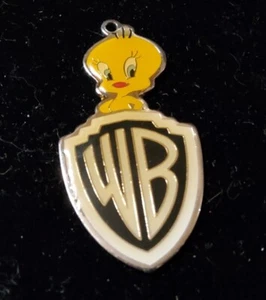 Llavero colgante vintage Tweety Bird Warner Brothers 1993 esmalte dorado amarillo - Imagen 1 de 2