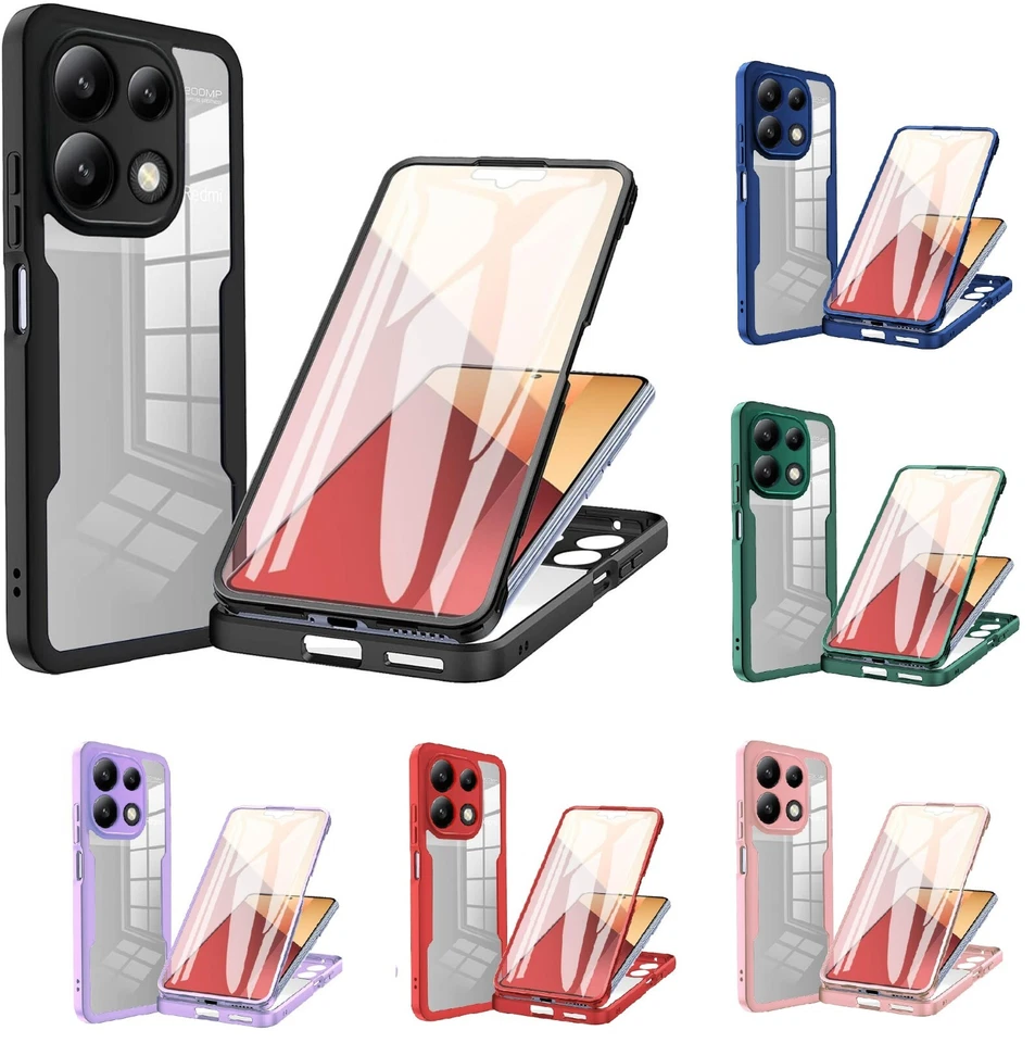 CRACKSIN Hülle für Xiaomi Redmi Note 13 Pro 4G Handy Schutz Case 360 Grad Full Body Cover