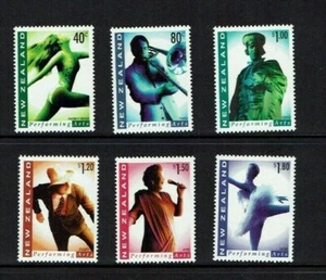 New Zealand: 1998, Performing Arts, MNH set + Miniature Sheet - Picture 1 of 2
